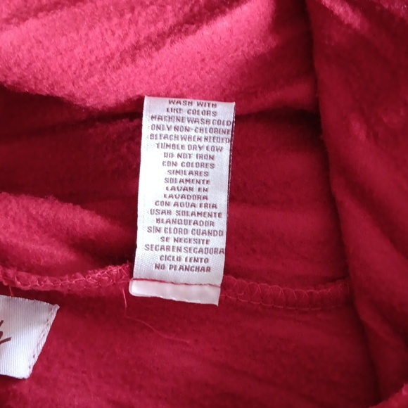 A LaModa Design- Red Ribbed Cowlneck Cape Size Lg - Picture 9 of 9